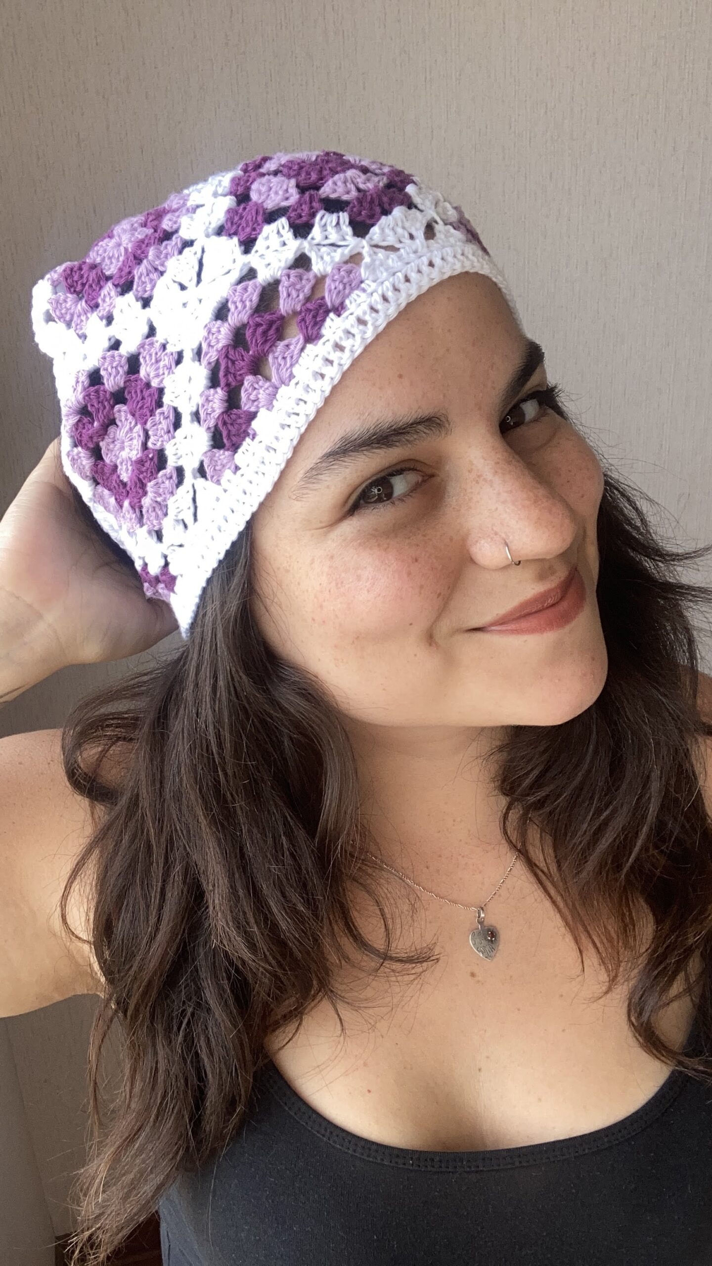 bandana granny - manibejo crochet